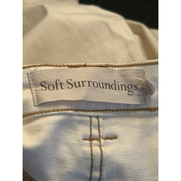 Soft Surroundings Jeans Womens 8 Ivory/Cream (see Pics) Denim Straight Leg‎ - Picture 7 of 8